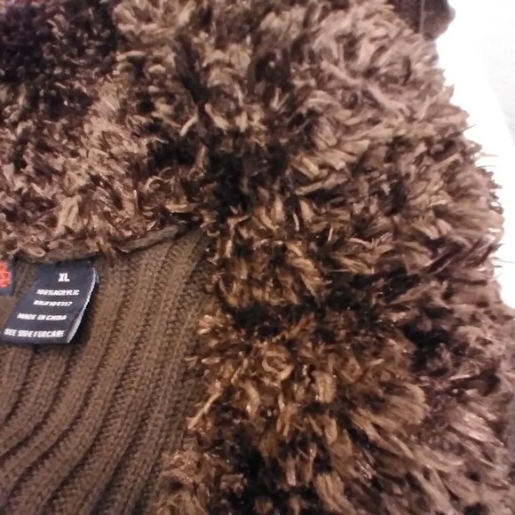 Allison Brittney Chevron Open Front Cardigan sz XL - Picture 8 of 12